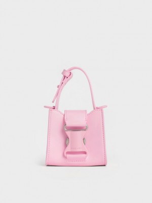 Charles & Keith Ivy Top Handle Mini Laukut Pinkki | 124938VTG